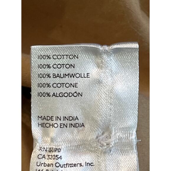 Anthropologie By Anthropologie Tan Cotton Tunic Shirt Blouse Women’s Large - Picture 3 of 8